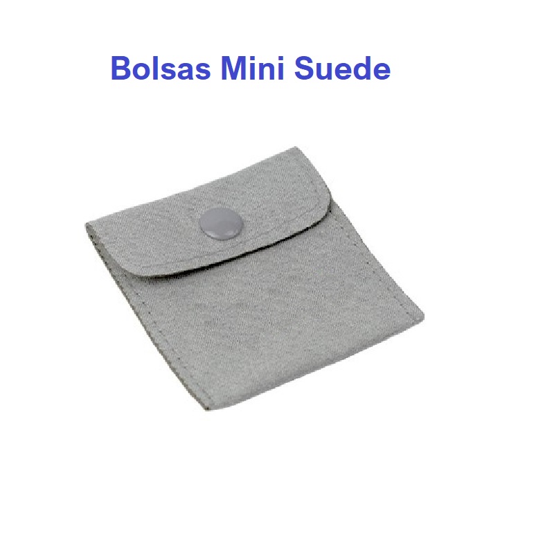 Bolsa MINI SUEDE botón 57x57 mm.